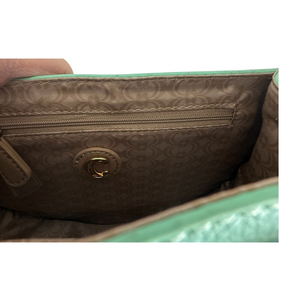 Charming Charlies Wonder Crossbody Bag Small Aquamarine Tan Tassel Saddle‎ Purse - Picture 7 of 10